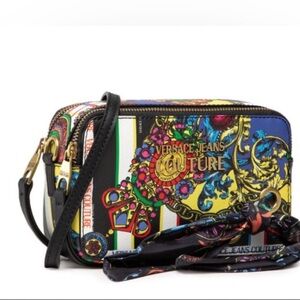 NWT Versace Jeans Coutour Crossbody Bag with Twilly